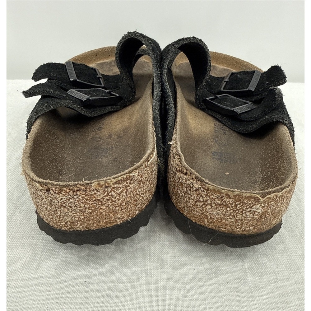 Birkenstock Womens Black Suede Arizona Classic Sandal Size 38/7.5 Boho Comfort - Picture 5 of 7